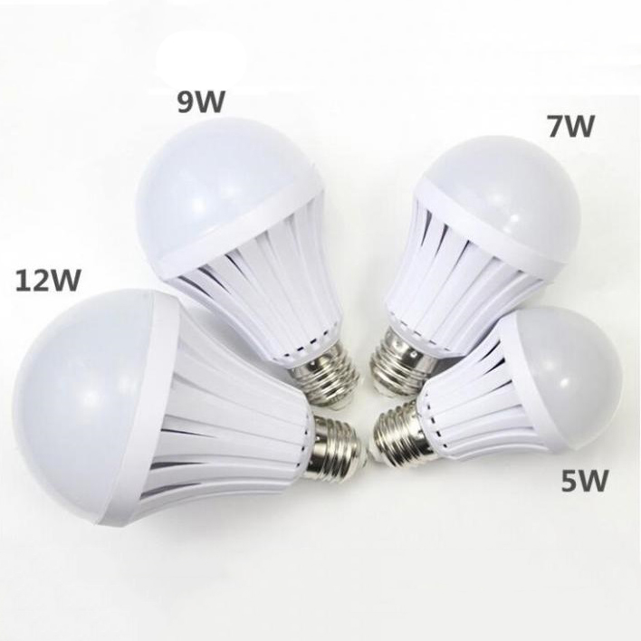 Top quality rechargeable bulb E27 5w 7w 9w 12w led intelligent emergency bulb