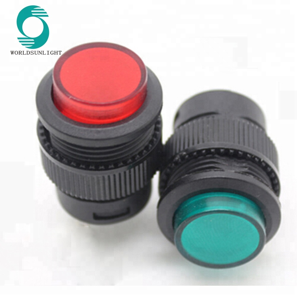 PBS-43B-2 16mm Momentary OFF (ON) 4 PIN led illuminated Round Push Button Switch