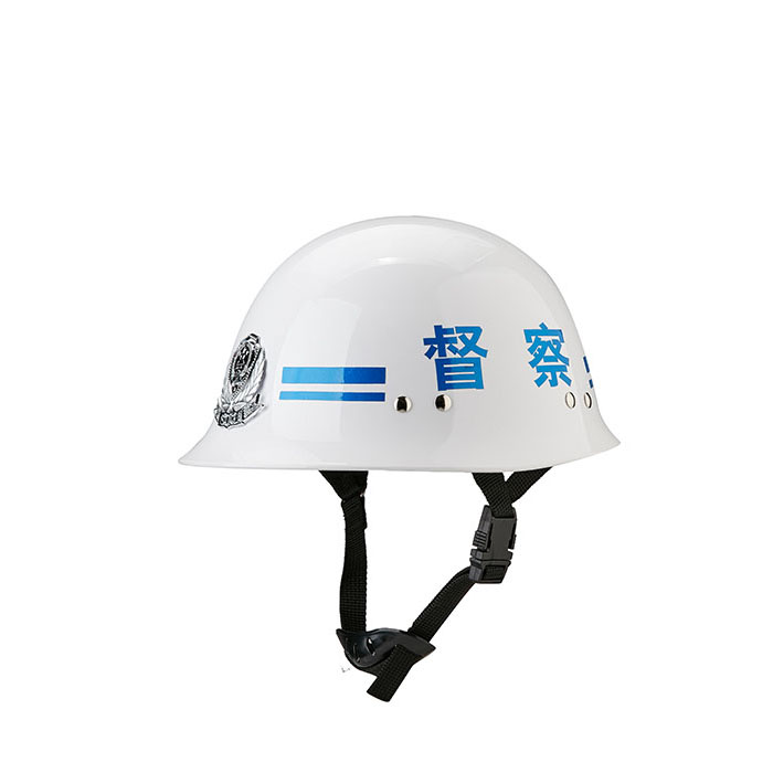 Police duty helmet/black and white color/safty helmet