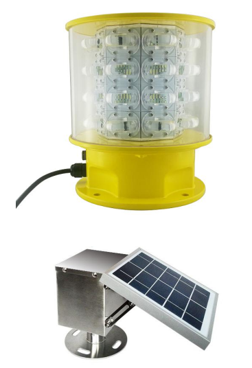 IALA Marine Lartens, Solar Powered LED Marine Larten With Solar System Navigation Ship Latern