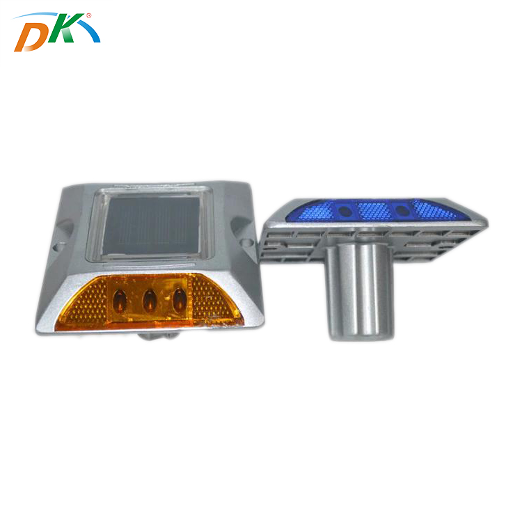 DK LED solar road flashing reflectors cat eyes marker road stud warning light