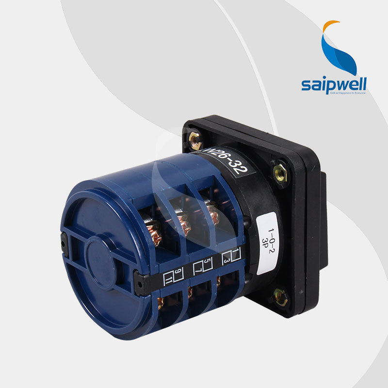 SAIP/SAIPWELL Electrical Equipment 32A 440V Electric Rotary Switch 12 Position