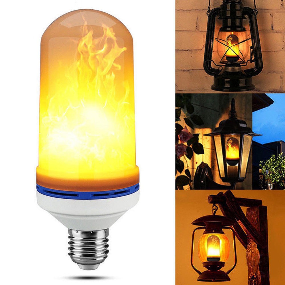 LED Flame Effect Light Bulb E26/E27 LED Flickering Flame Light Bulbs Atmosphere Lighting Vintage Blub