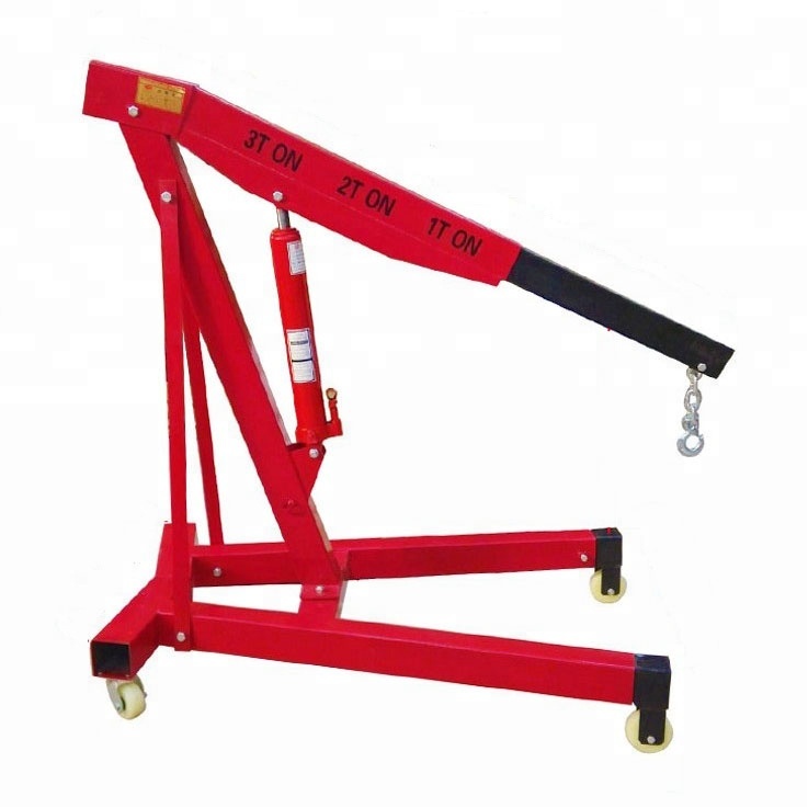 2 ton small hydraulic floor crane car lift crane