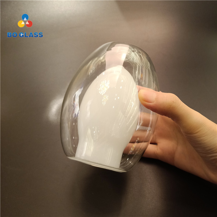 Hand Blown Customized Borosilicate G9 Frosted Light Lamp Glass Shade