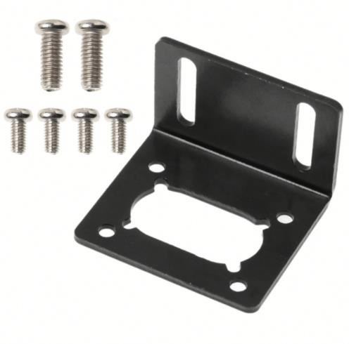 JGY-370 The Mounting Bracket Of Motor Worm Gear,Dc Motor Worm Gear With Screw Use For Fixed Motor Running Smoothly