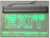 Transparent Emergency Recessed LED Exit Led Light