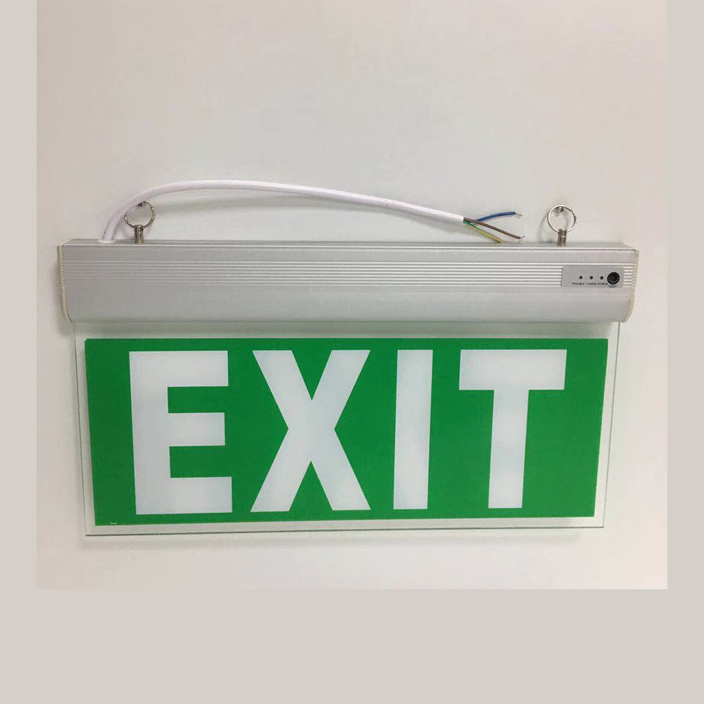 High quality Emergency Light Exit Sign illuminated emergency signs  exit sign with low price
