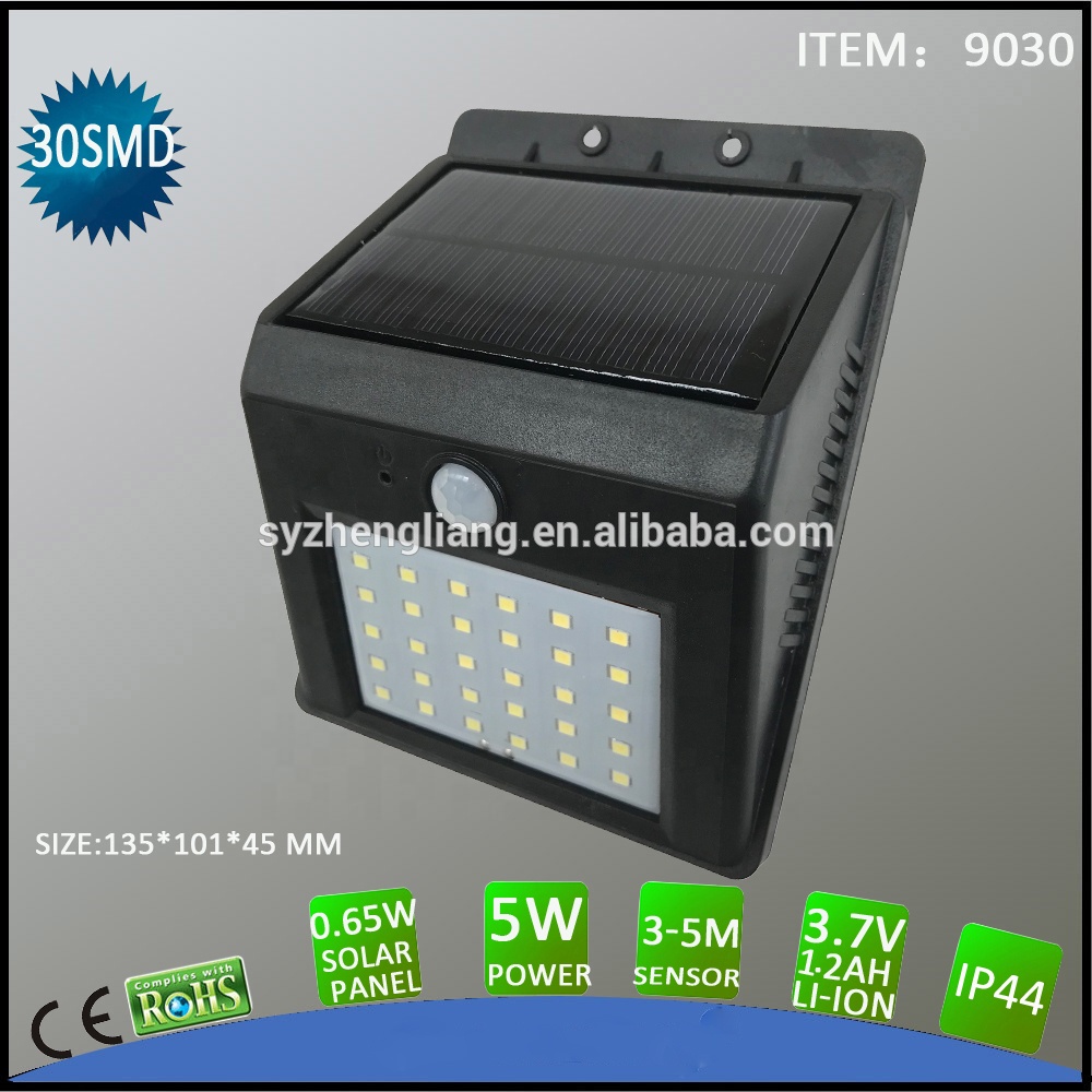 CooperLite 30LED PIR solar wall light