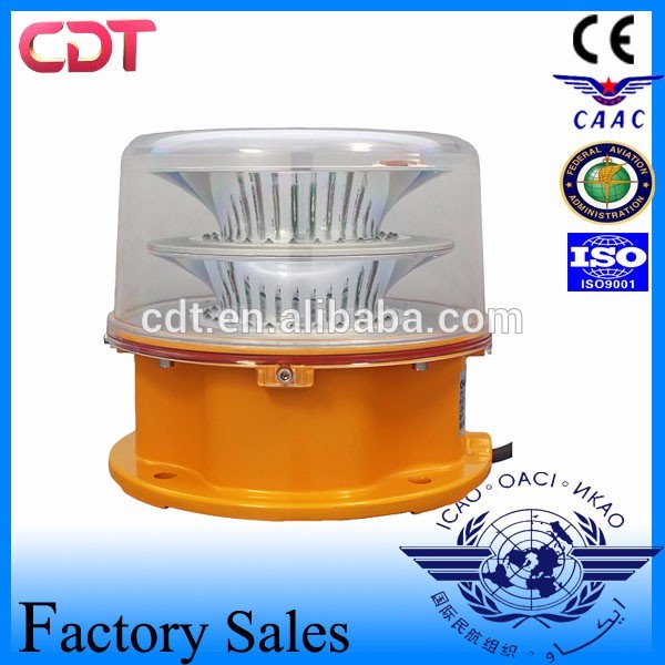 CM-15 A type Double reflector high bright LED obstruction light airport/helipads/high building/tower warning lights