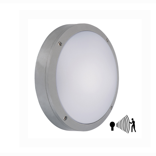 10W 1*COB high efficiency LED outdoor bulkhead lamp With eaglerise driver and microwave sensor(PS-BL-LEDS001M)