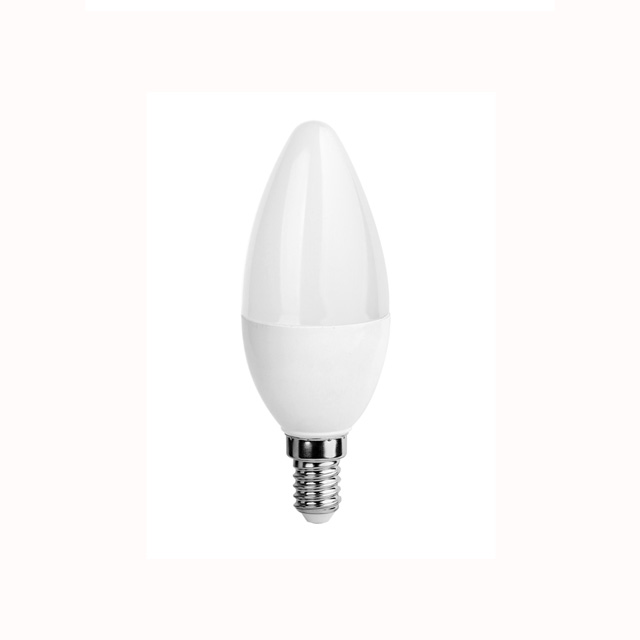 Ningbo 220V 3W E27 base PC LED candle bulb, led bulb lights