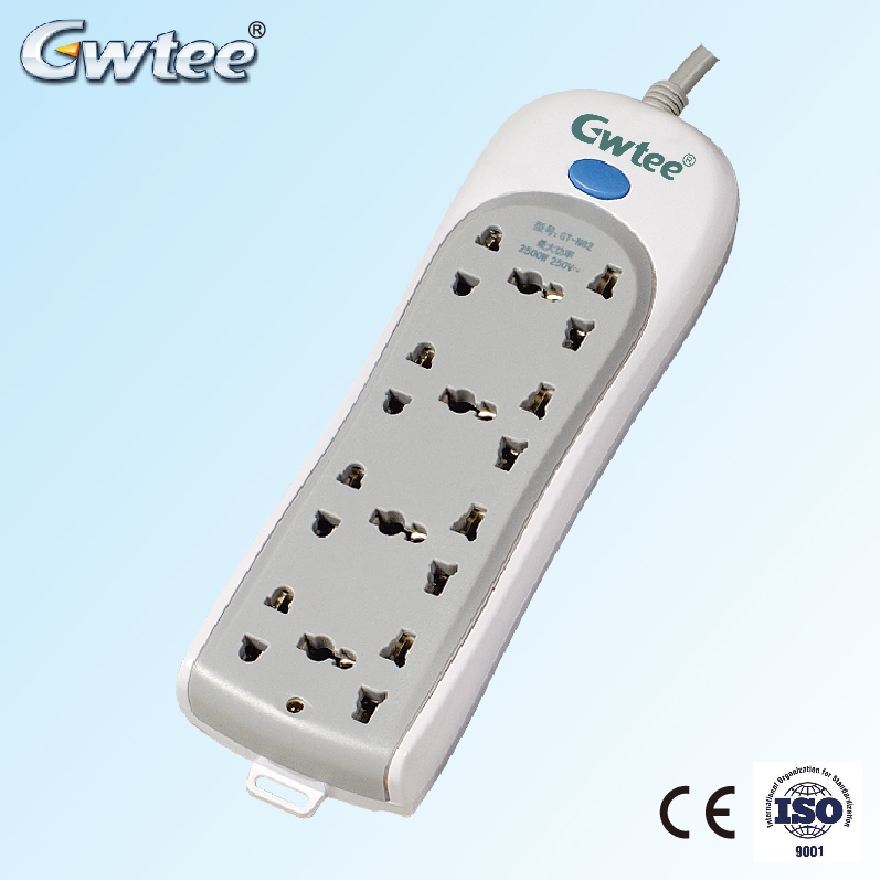 Multi male and female plug Extension Socket with Switch