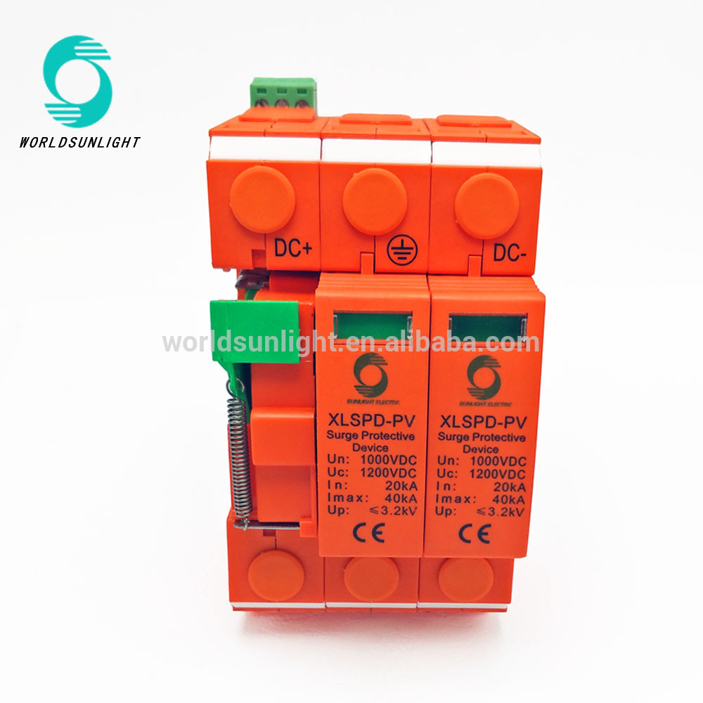 XLSPD-PV DC 1200V SPD surge arrester 40ka surge protector spd surge arrester