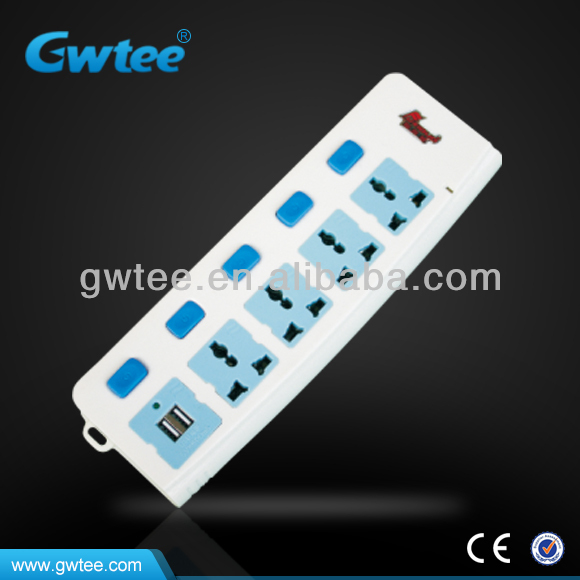 Multi pin socket, Multi plug usb socket for phone charge FXD-361