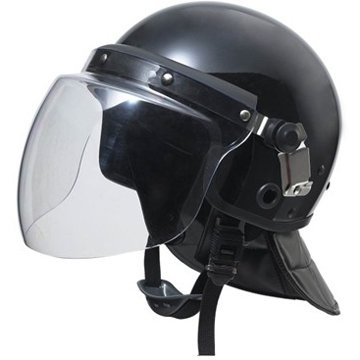 Black color reflective waterproof strip mask available Anti Riot Helmet