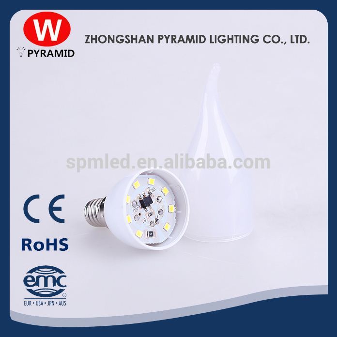 Focos Ip20 220V 3W Led Candle Lamp E14