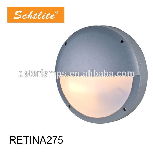 RETINA  Aluminium bulkhead outdoor E27 round wall light