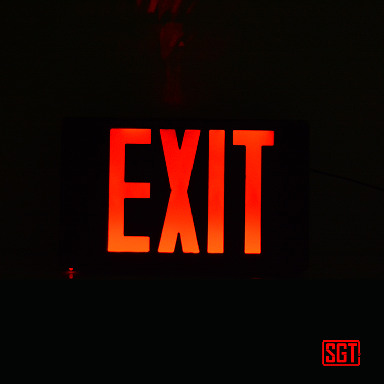 Fire emergency exit signs exit sign and 3hours emergency light