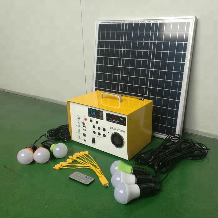 Best quality home lighting self generating solar power system for fan TV