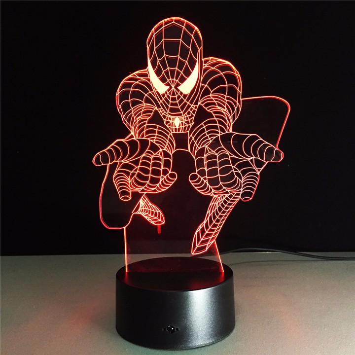 3d Lamp Illusion Smart Touch Base Led Night Light With Color Lights