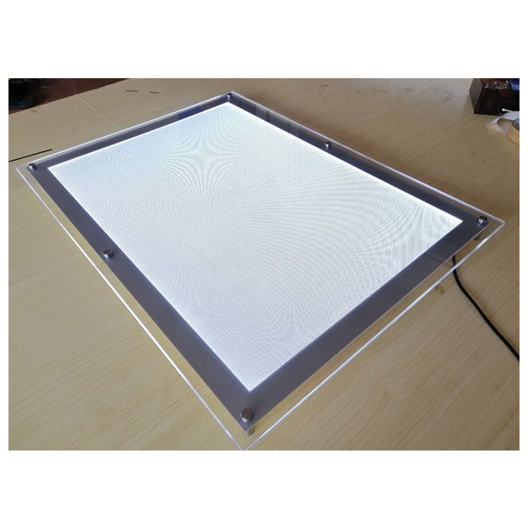 Kinds of shapes and sizes of LED Slim Light Box acrylic  display for commercial and shopping mall