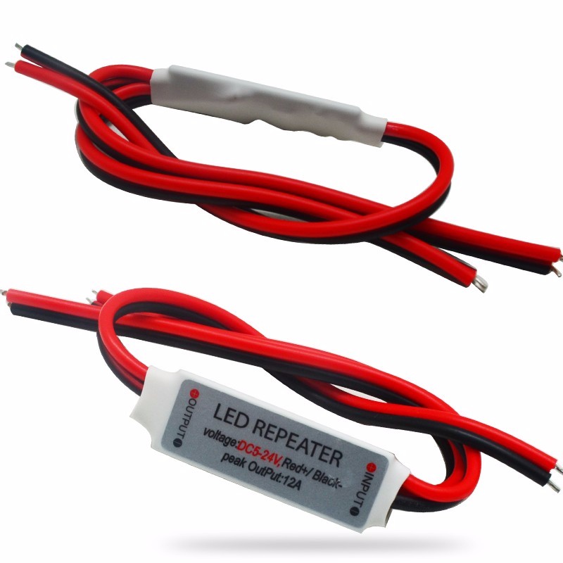 DC12V DC24V 1channel 6A mini led amplifier controller amplificador power accessories used by led strip single color