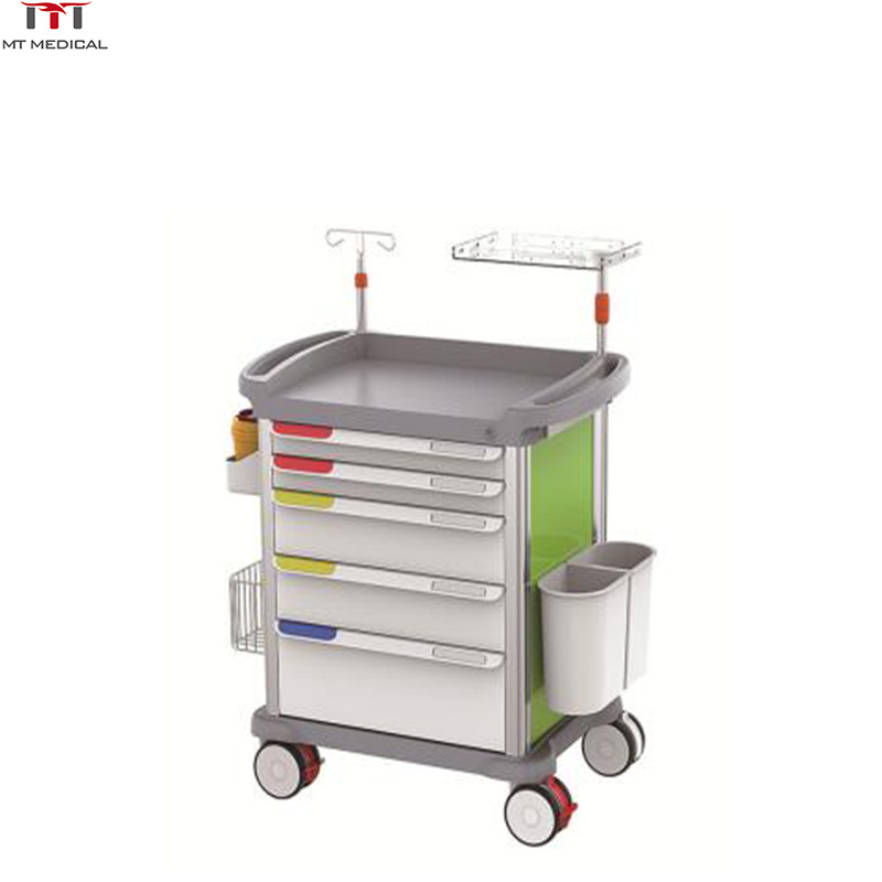 Portable Emergency Medical Cart Mobile clinical drug trolley