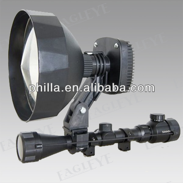 Rechargeable 24w hid Hunting spotlight Scope Mounted lamp shotgun manufacturer lighting Military search products