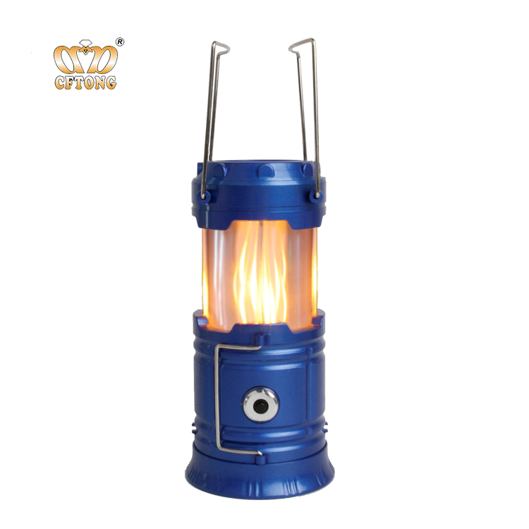 Portable Emergency Outdoor Rechargeable Battery 47 LED Flame Camping Lantern