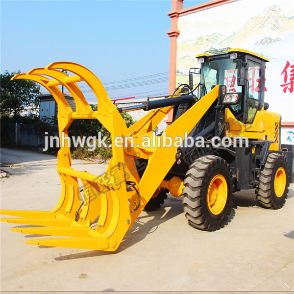 Promotion price 1.5Ton Log grapple Fork Wheel Loader