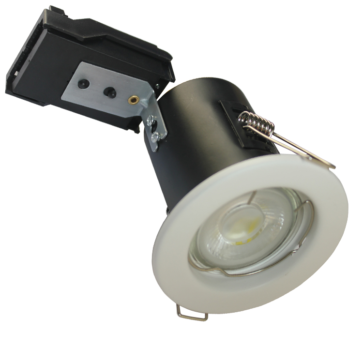 GU10 led lamp Recessed Steel fixed Fire rated downlights