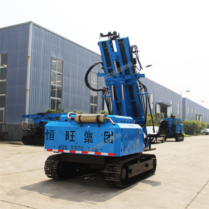 pile driving machine hydraulic bore pile fence post pile driver