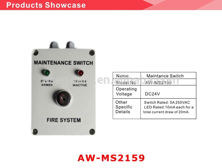 OEM factory lpg and cng sequential injection system manual fire alarm switch