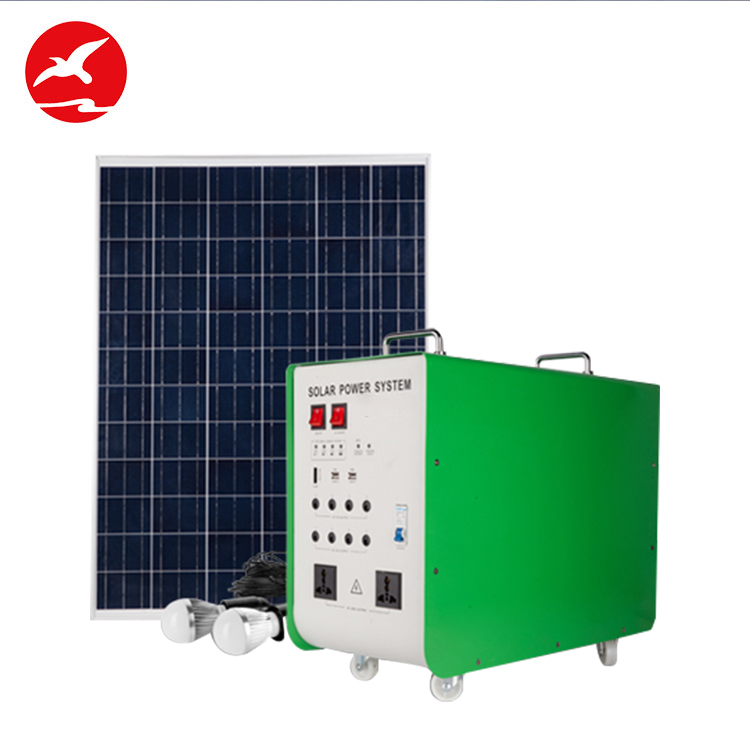 Camping portable emergency power station lithium ion battery off grid 300watt 500watt solar generator