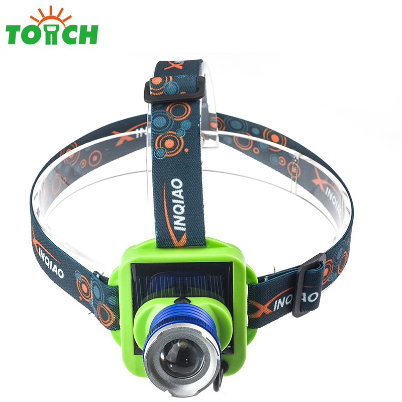 Solar lantern outdoor portable led headlamp usb rechargeable head lamp for night hunting