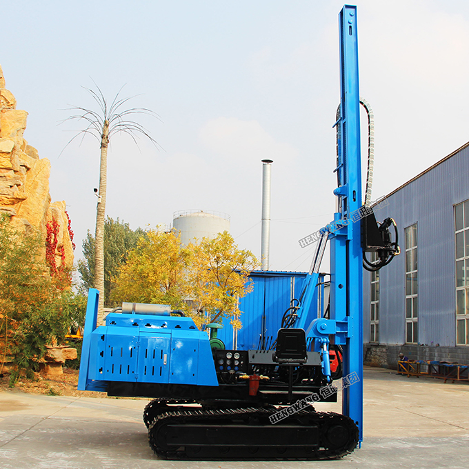 3m 85KW solar drop hammer pile driver hydraulic