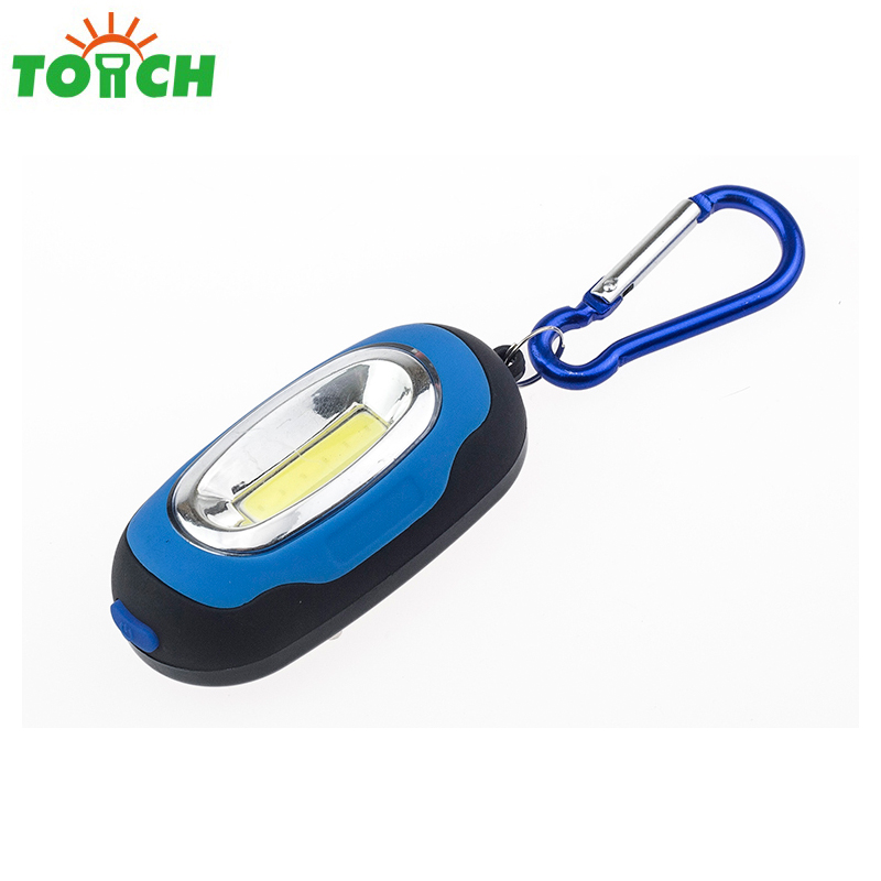 Cob mini key light led keychain flash light with magnet torch for CR 2032 battery