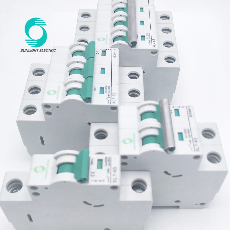 PV system din rail 1 2 3 4 pole 250V 500V 800V 1000V 1200V DC c45n mini circuit breaker