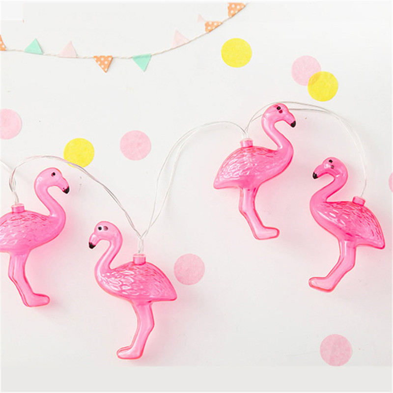 Christmas Battery Opetated Home Party Decor Party Led Decoration Red Flamingo LED String Light