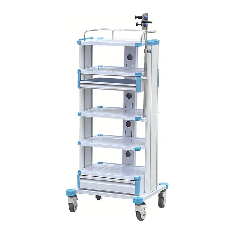 Hospital furniture medical emergency trolley in hospital mobile crash trolley cart