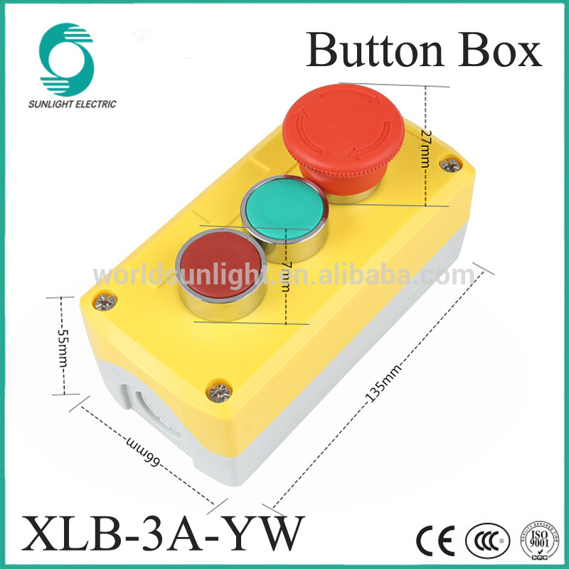 XLB-3A-YW 135*66*55mm waterproof 3 hole Waterproof Push Button Switch Control Station Box & Enclosures