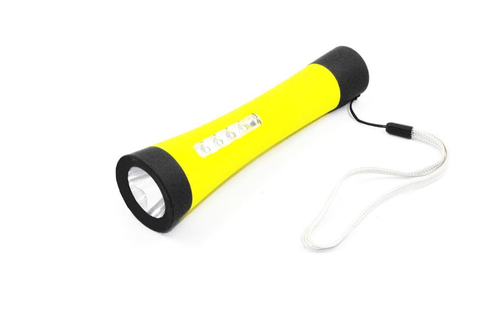 Hot sale flexible plastic 1W+4LED magnetic flashlight