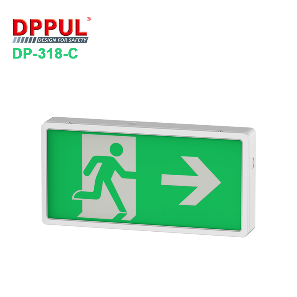 Exit Sign With Lights with Fluorescent lamp T5 8W IP 20 Box