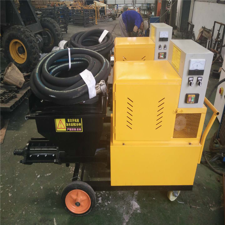 Screw Cement Mortar Spraying Machine diesel engine Cement Plastering Sprayer