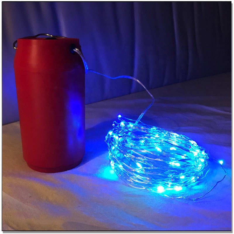 Mg Air Fuel Cell Salt Water Powered 100 LED Starry Copper Wire Lights For Outdoor Xmas Christmas Holiday Decorations