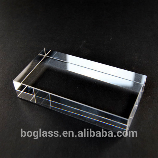 Blank BK7 optical glass lens, glass block