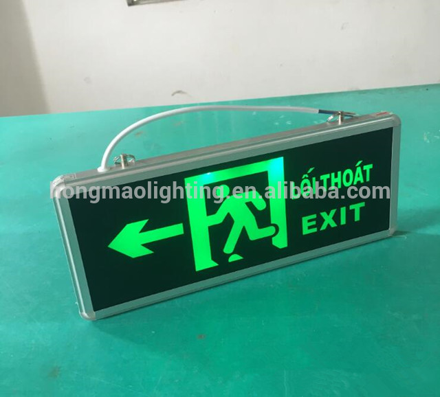 2017 China Factory OEM Customized Emergency LED Running Man Exit Sign Arrow Left
