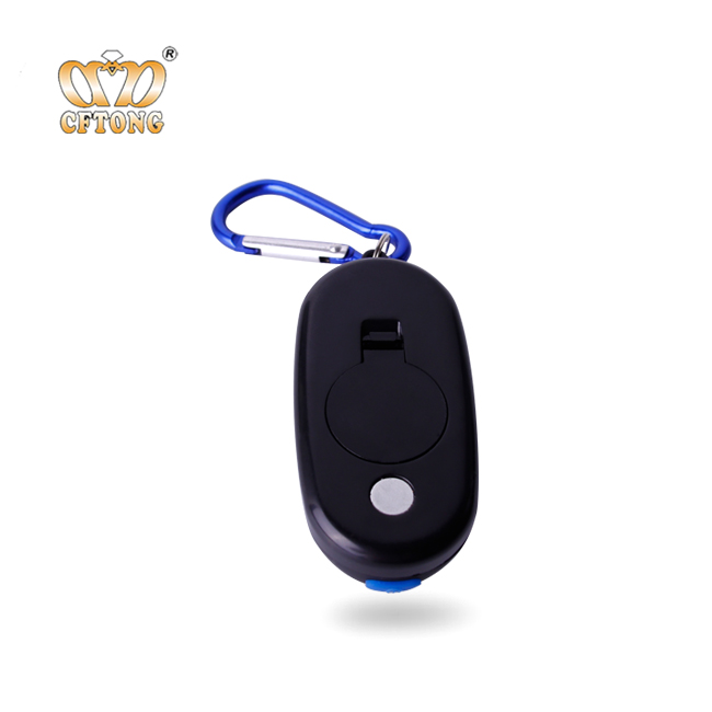 Hot Selling 1+2LED Carabiner Flash Keychain Light