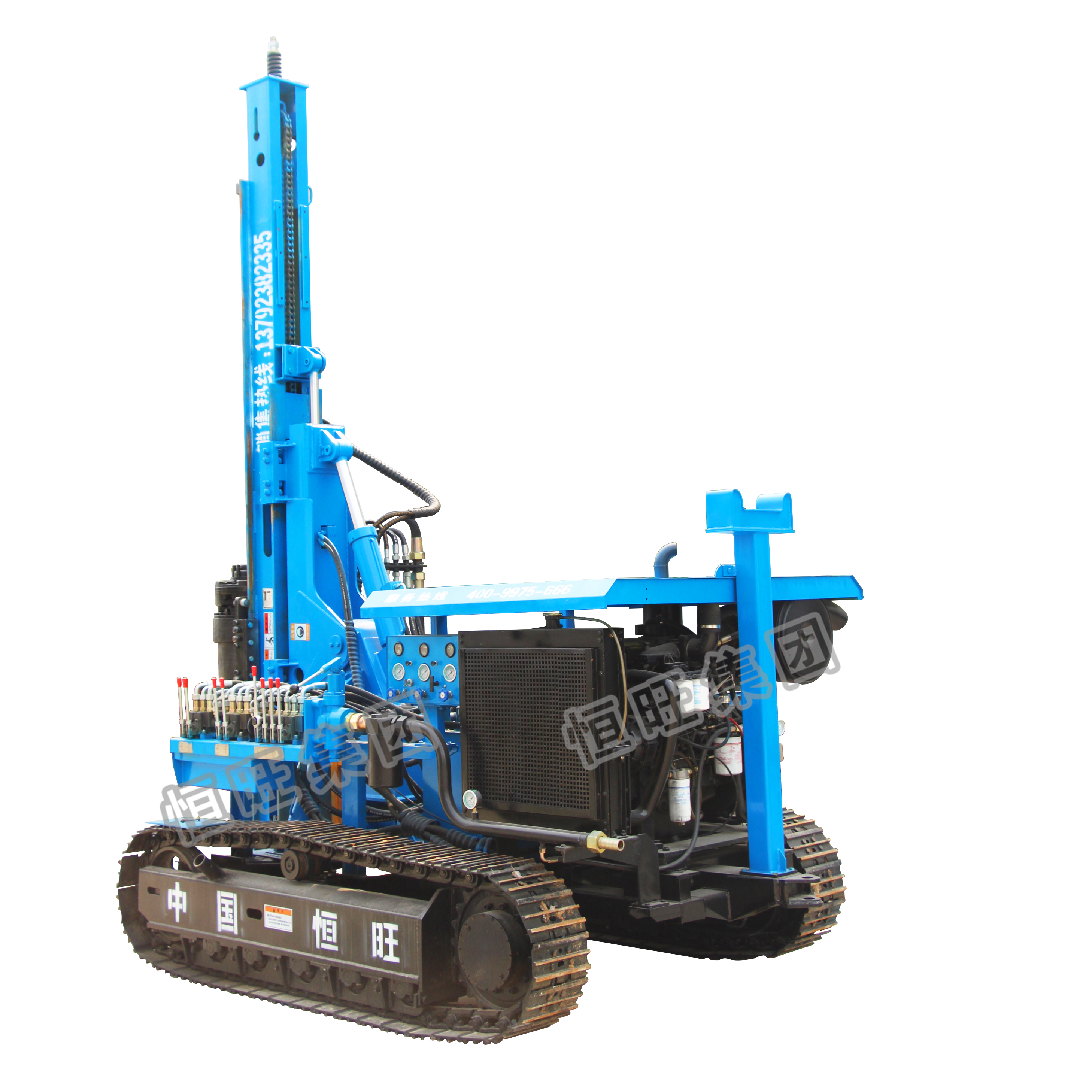 Hydraulic pressure static punching pile driver for wells